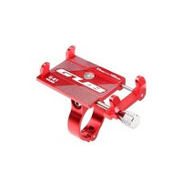 Aluminum Alloy Bicycle Phone Holder Motorcycle Handlebar Mount For 3.5-6.2' SmartPhone For Iphone Xs Max Xr X 8 Samsung Xiaomi Red