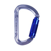 Aluminum Alloy D Shape Carabiner Buckle Climbing Safety Device Tool