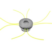 Aluminum Grass Trimmer Head With 4 Nylon Lines Brush For Strimmer Replacement