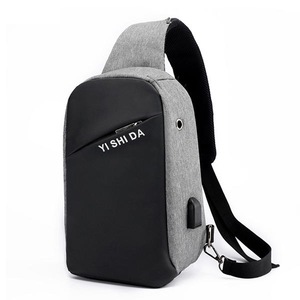 Anti Theft Lightweight Outdoor Casual Crossbody Bag Gray