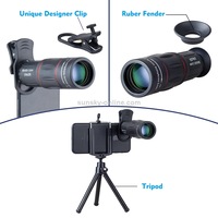 APL-T18ZJ 3 in 1 Universal 18X Telephoto Lens + Tripod Mount + Mobile Phone Clip