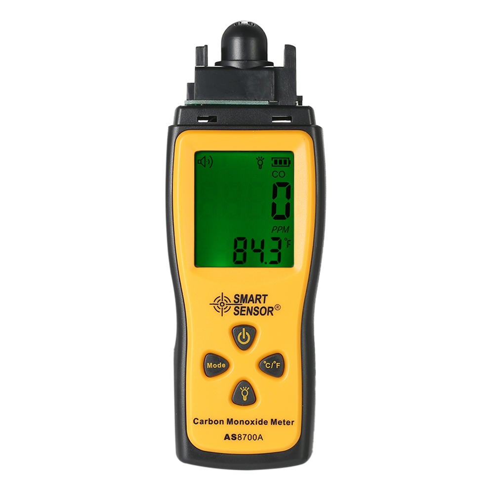 As8700A Handheld Lcd Co Gas Analyzer Carbon Monoxide Tester Gas Detector 0-1000Ppm Temperature Tester