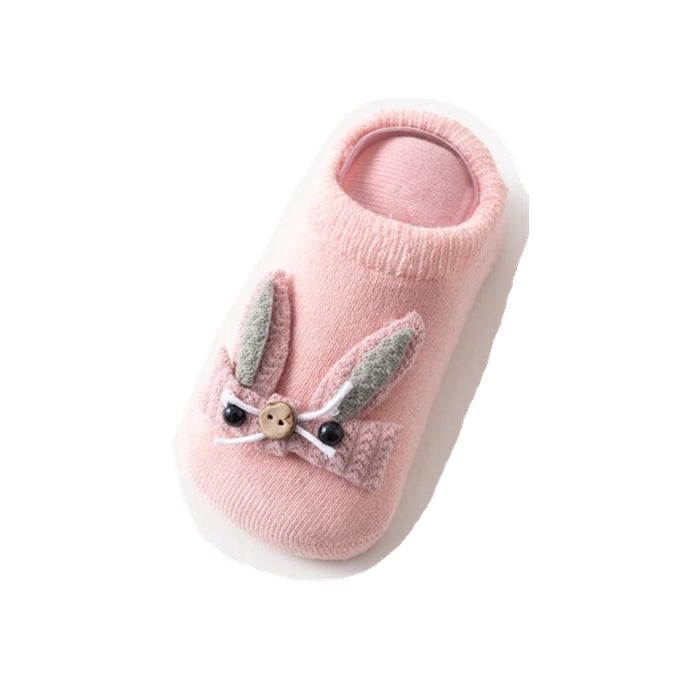 Autumn and Winter Terry Thick Three-dimensional Rabbit Anti-skid Cotton Socks Baby Floor Socks