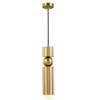 Bar Counter Modern Restaurant Bedroom Bedside Personality Simple Small Chandelier :Single Head Brass
