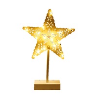 Battery Powered Star Christmas Tree Heart LED Night Light Table Lamp Home Decoration