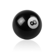 Black 8 Ball Billiards Gear Shift Knob Handle Head