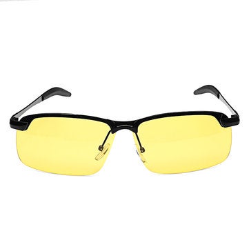Black Frame Night Driving Anti Glare Glasses Polarized Uv400 Sunglasses Rainy Driver Safety