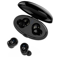 [Bluetooth 5.0] Invisible Wireless Earphone Hifi Stereo Waterproof Dsp Noise Cancelling With Hd Mic