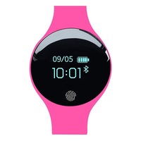 Bluetooth Smart Watch Wrist Waterproof Phone Mate For Android Samsung Ios Iphone Rose Red