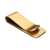 Brass Wallet Metal Clip Male Lady Note Holder Edc Note Retro Copper Thick Section