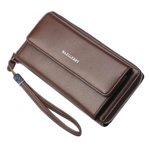 Business Casual Multi Card Holder Wallet Clutch Bag Phone Bag For Men Coffee