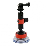 Camera Bracket Gopro Sports Suction Cup Mobile Phone Stand Automobile Holder Red Black