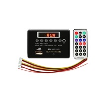 Car 12V Mp3 Audio Player Decoder Board Fm Radio Sd Card Usb Aux With Bluetooth / Remote Control (Black)