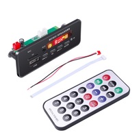 Car 5V 2X3W Mp3 Audio Player Decoder Board Fm Radio Tf Usb 3.5Mm Aux With Bluetooth and Recording Call Function and Remote Control
