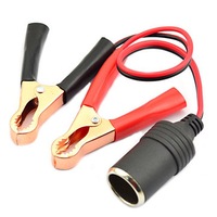 Car Battery Cable Clamp With Cigarette Lighter Port