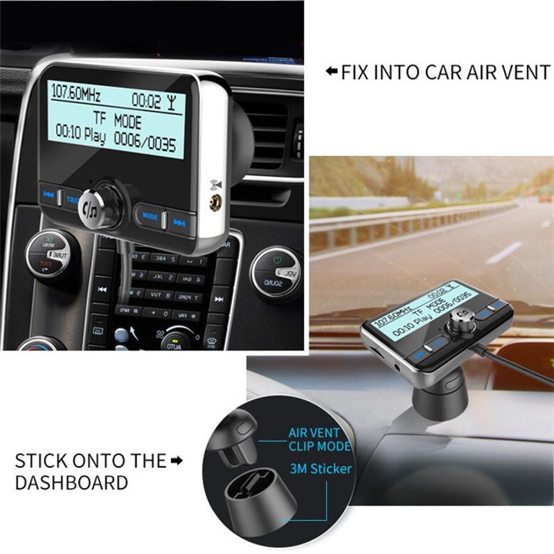 Buy Car Dab Dual Usb Charging Smart Bluetooth Digital Fm Transmitter ...