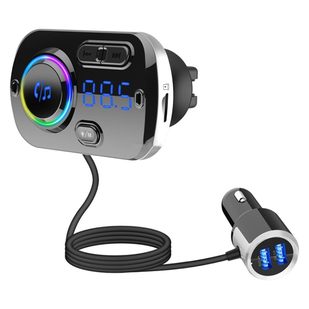 Car Digital Radio Receiver Bluetooth Mp3 Player Fm Transmitter Voice Assistant Qc3.0 Quick Charger
