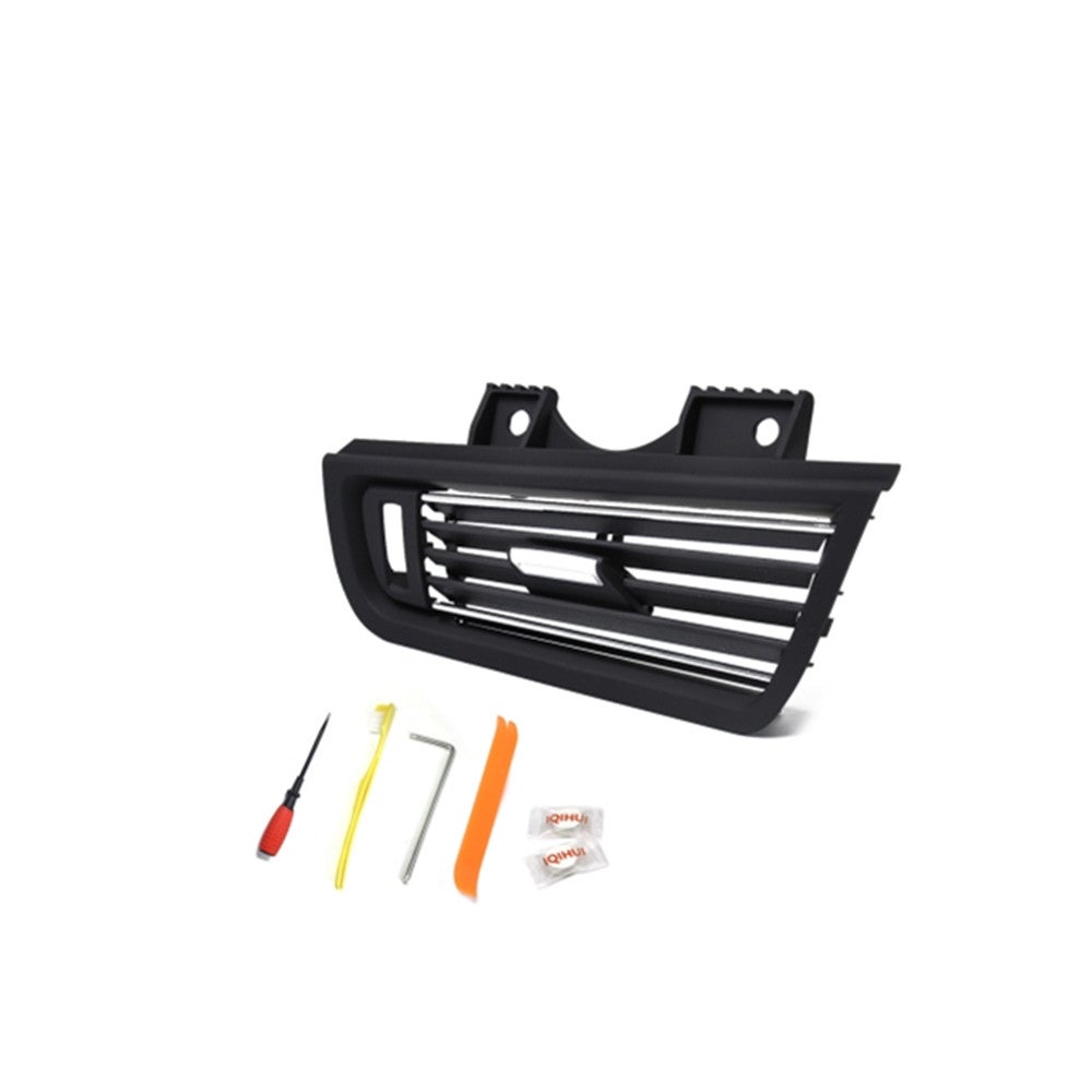 Car Plating Right Console Grill Dash AC Air Vent 64229166884 for BMW 5 Series with Installation Tools