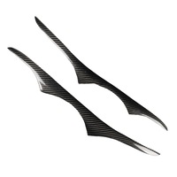 Carbon Fiber Car Mould Pressing Lamp Eyebrow Decorative Sticker for BMW E92 / E93 2006-2012