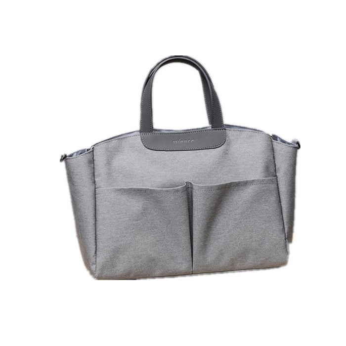 Casual Nylon Lightweight Handbag Tote Storage Bags Grey