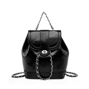 Chain Bag Large Capacity Retro One Shoulder Crossbody Bucket Bag Backpack