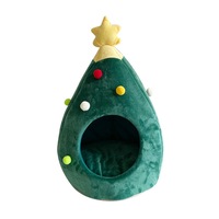 Christmas Tree Kennel Winter Warm Nest Winter Cat House Pet Bed