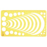 Circle Radius Semicircle Template Kt Soft Plastic Ruler Jewelry Building Design Drawing Board