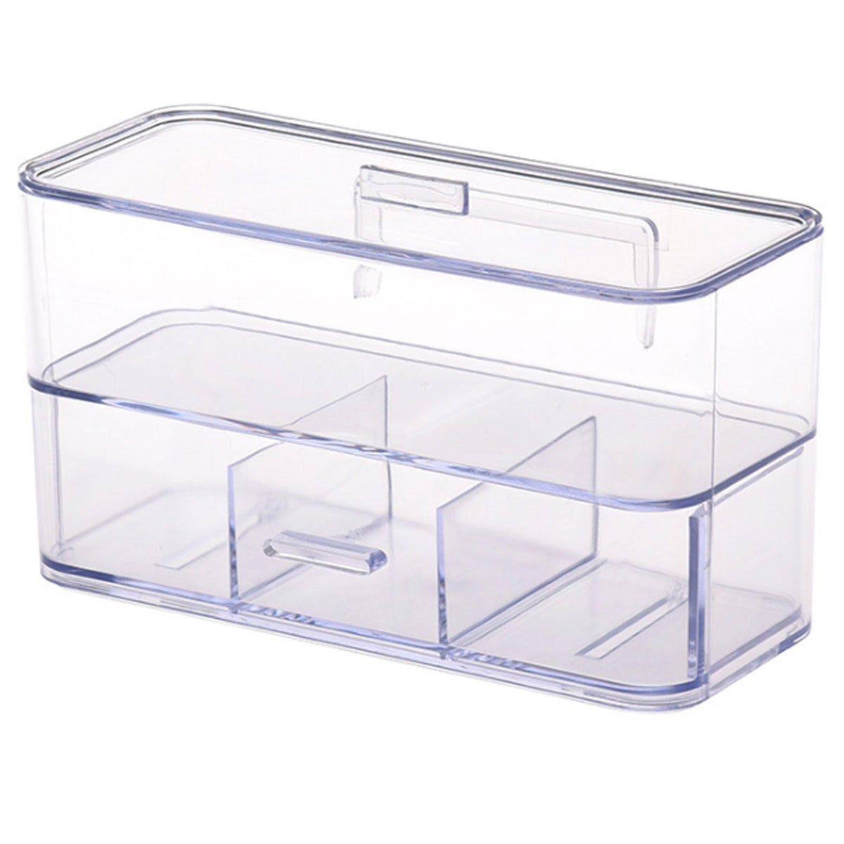 Cosmetic Organizer Storage Clear Makeup Drawers Holder Case Jewelry Box