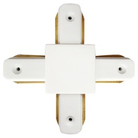 Cross Type Led Track Lighting Rail Joints Connector Track Bar Accessories (White)