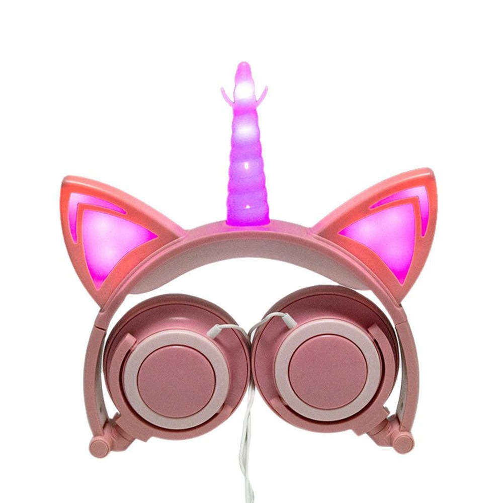 Buy Cute Kids Cat Ear Headphones Wired Adjustable For Boys Girls