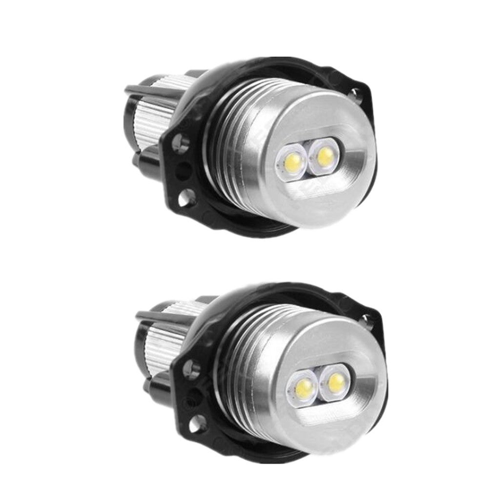 Dc 12-24V 6W 800Lm 2-Led Car Angel Eyes Light Bulb For Bmw E90/E91 (White)