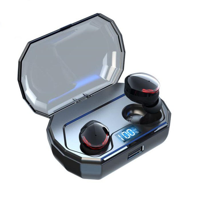Digital Display Bluetooth Earphone Waterproof Headset