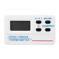 Digital Fridge Refrigerator Temperature Meter Thermometer Alarm With Sensor \U2103/\U2109