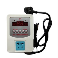 Digital Led Thermostat Temperature Controller With Magnetic Probe 220V -9-99��C
