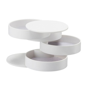 Earrings Jewelry Storage Box Tray Fashion Rotatable Ring Accessory Tray Jewelry Organizer For Girls Women