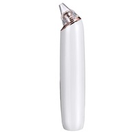 Electric Blackhead Remover Usb Rechargeable 3 Levels Face Nose Cleaning Removal Machine With 6 Heads White