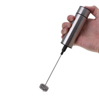 Electric Handheld Milk Frother Foamer Mixer Stainless Steel Coffee Latte Stirrer Electric Blender