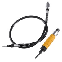 Electric Woodworking Chisel Wood Carving Tool Set With 5 Cutter Head With Flexible Shaft