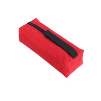 Electrician Oxford Canvas Waterproof Storage Tool Bag Utility Bag Repair Hand Toolkit Metal Screws Drill Plier Wrench Organizer Red S Size