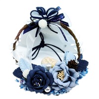 Eternal Flower Car Hanging Ornament Rear View Mirror Pendant Romantic Women Auto Styling Interior