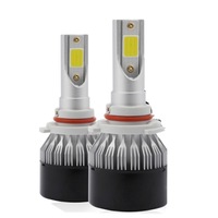 Ev9 2 Pcs 9005 / Hb3 18W 2000Lm 6000K Xenon White Ip65 Dob Led Headlight Bulbs High Beam Conversion Kit Dc 9-30V