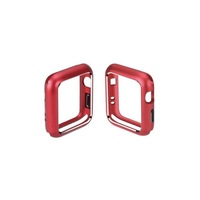 For Apple Watch Iwatch Series 4/3/2/1 Magnetic Metal Bumper Case 38 Mm Red_38Mm