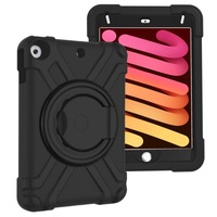For Ipad Mini 4/5 Eva + Pc Flat Protective Shell with 360 Degree Rotating Bracket