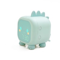 Fun Dragon Small Alarm Clock Mini Desktop Digital Electronic Alarm Clock Snooze Function Voice Controlled Temperature