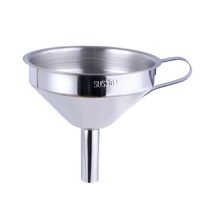 Functional Stainless Steel Kitchen Oil Liquid Metal Funnel With Detachable Filter/Strainer For Canning Kitchen Tools