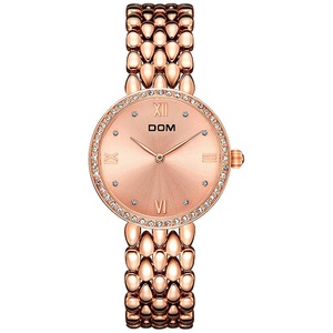 G-1235G Elegant Design Fashionable Ladies Wristwatch Steel Band Quartz Watch 02