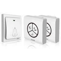 G1 Self-Power Waterproof Wireless Doorbell No Battery Home 25 Chime 1 Button 2 Receiver
