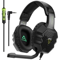 G811 3.5Mm Stereo Gaming Headset Wired Music Headphone With Wire Control and Mic and 3.5Mm 2 In 1 Audio Line For Pc Laptop Tablet Phones