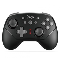 Game Controller Handle For Switch Games 6-Axis Vibration Supports Both Wireless Bluetooth Or Wired Connection Black