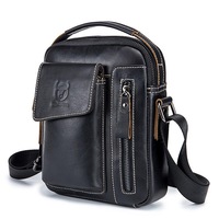 Leather Business Vintage Crossbody Bag For Men